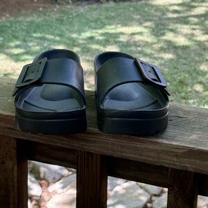 Brand NEW Black Slip-On Slide Sandals